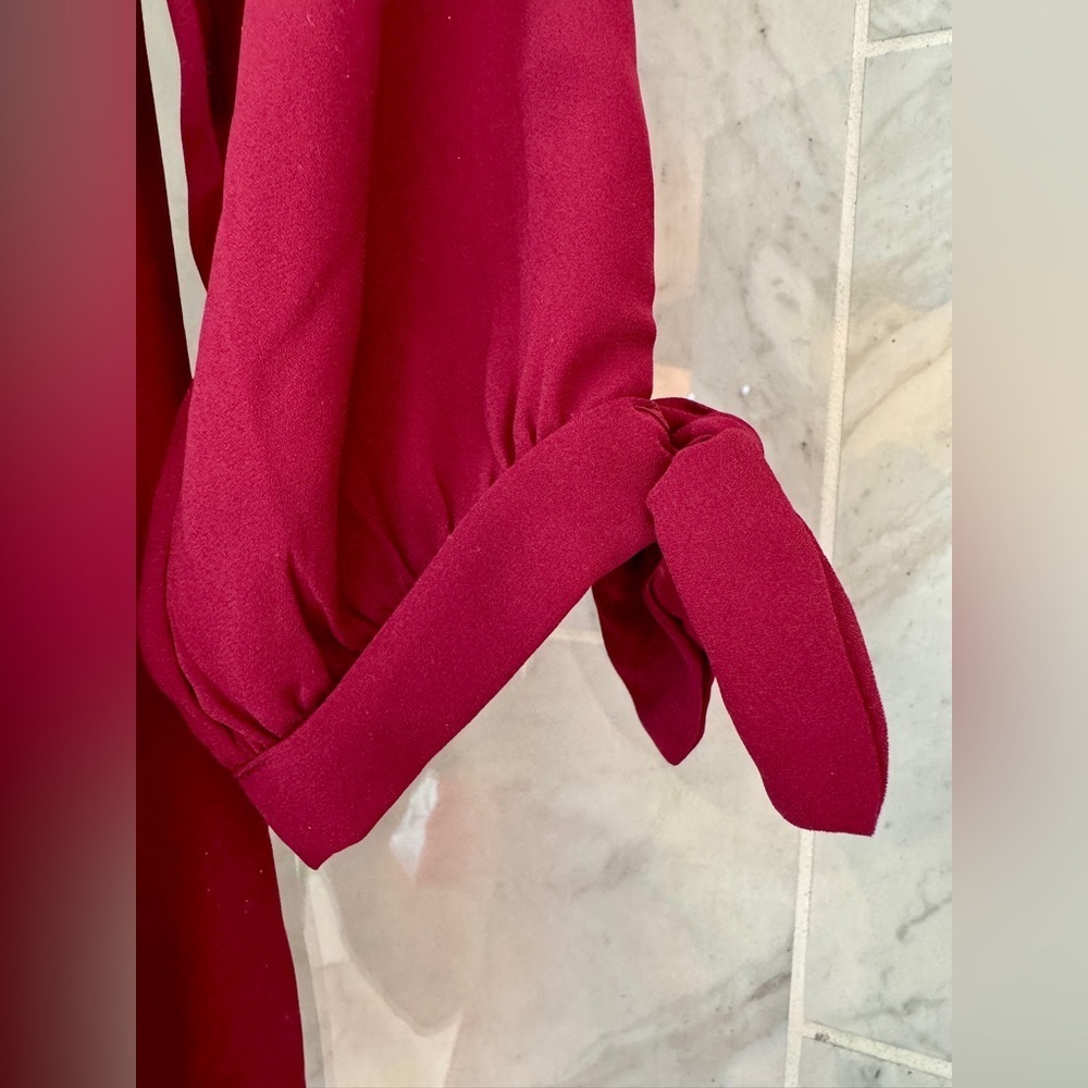 Wishlist Red Off-Shoulder Blouse - Picture 2 of 4